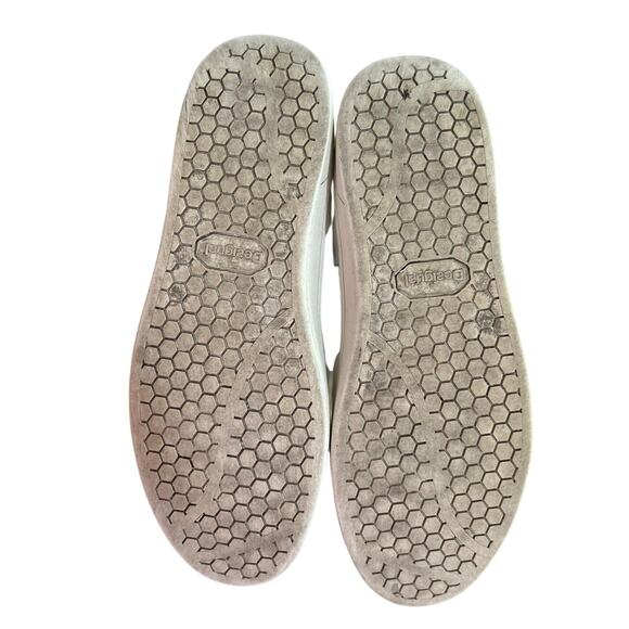 Desigual White Burgundy Aqua Mirror Boho Embellished Leather Sneakers - Picture 10 of 10